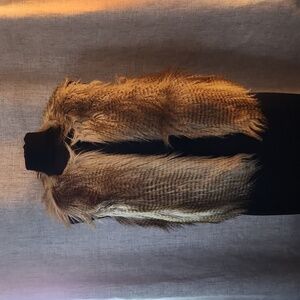 Steve madden brown faux fur vest sz M